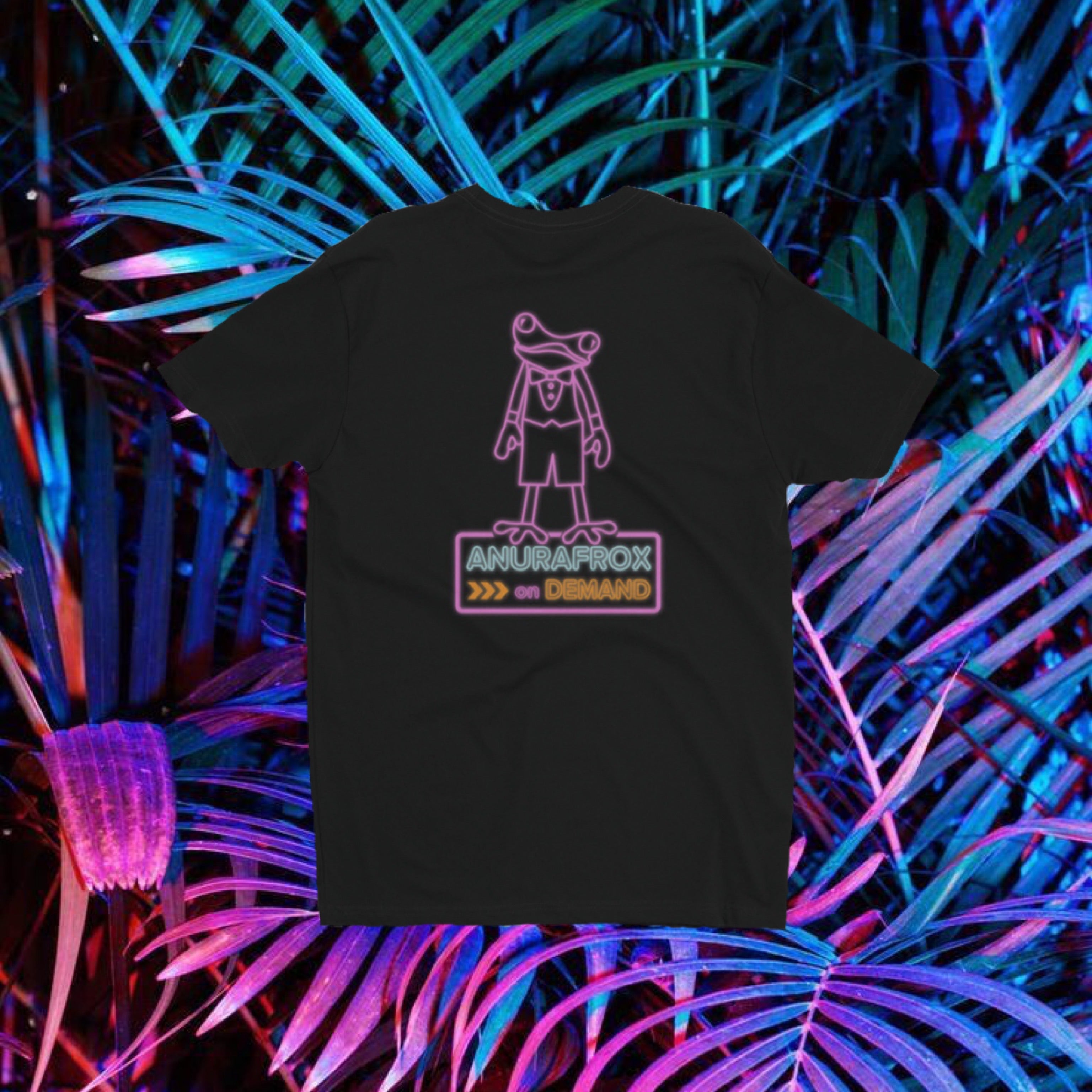 Neon On Demand T-Shirt - Black/Pink