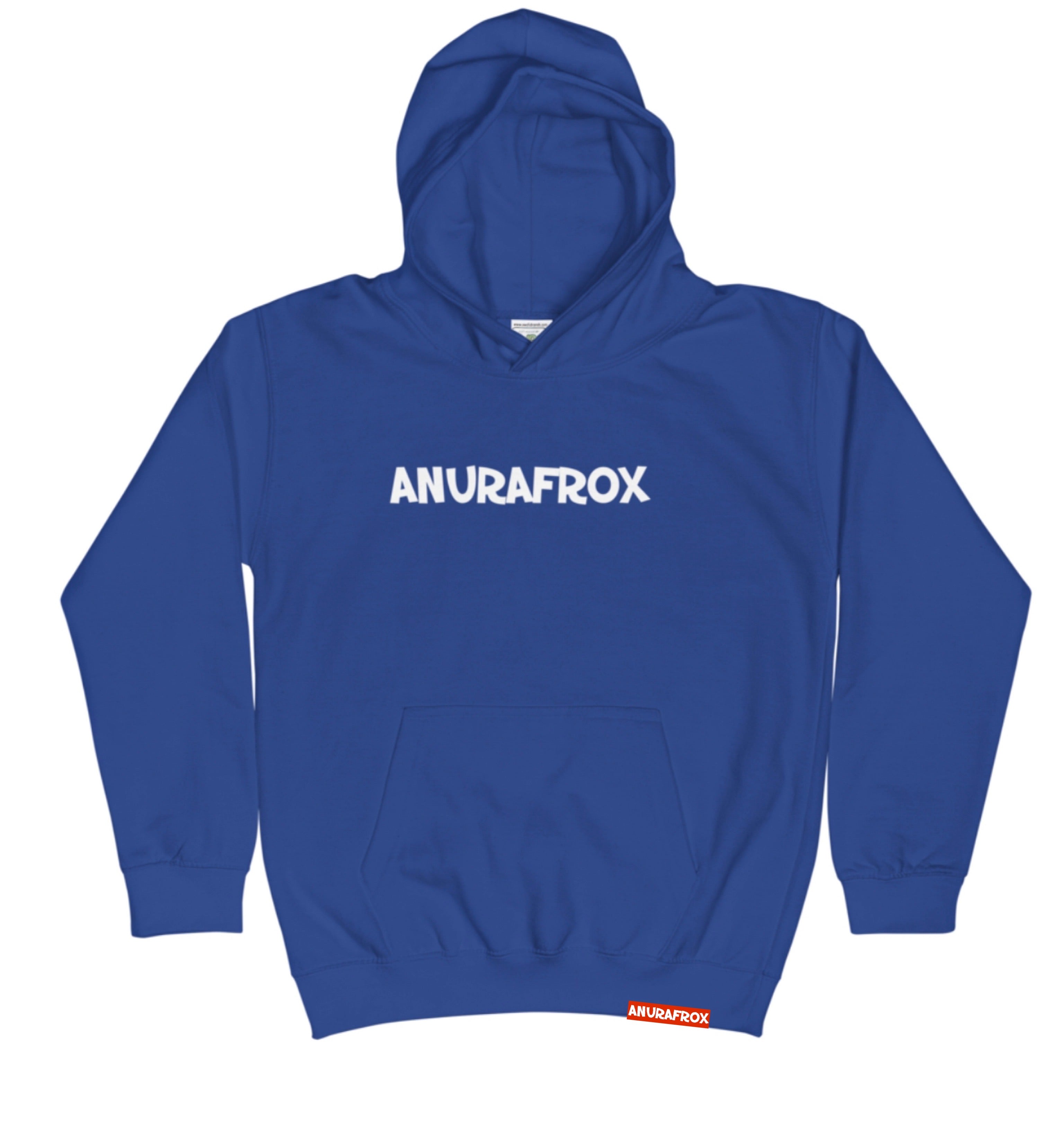 Kid's Basic Logo Hoodie - Royal/White image 0