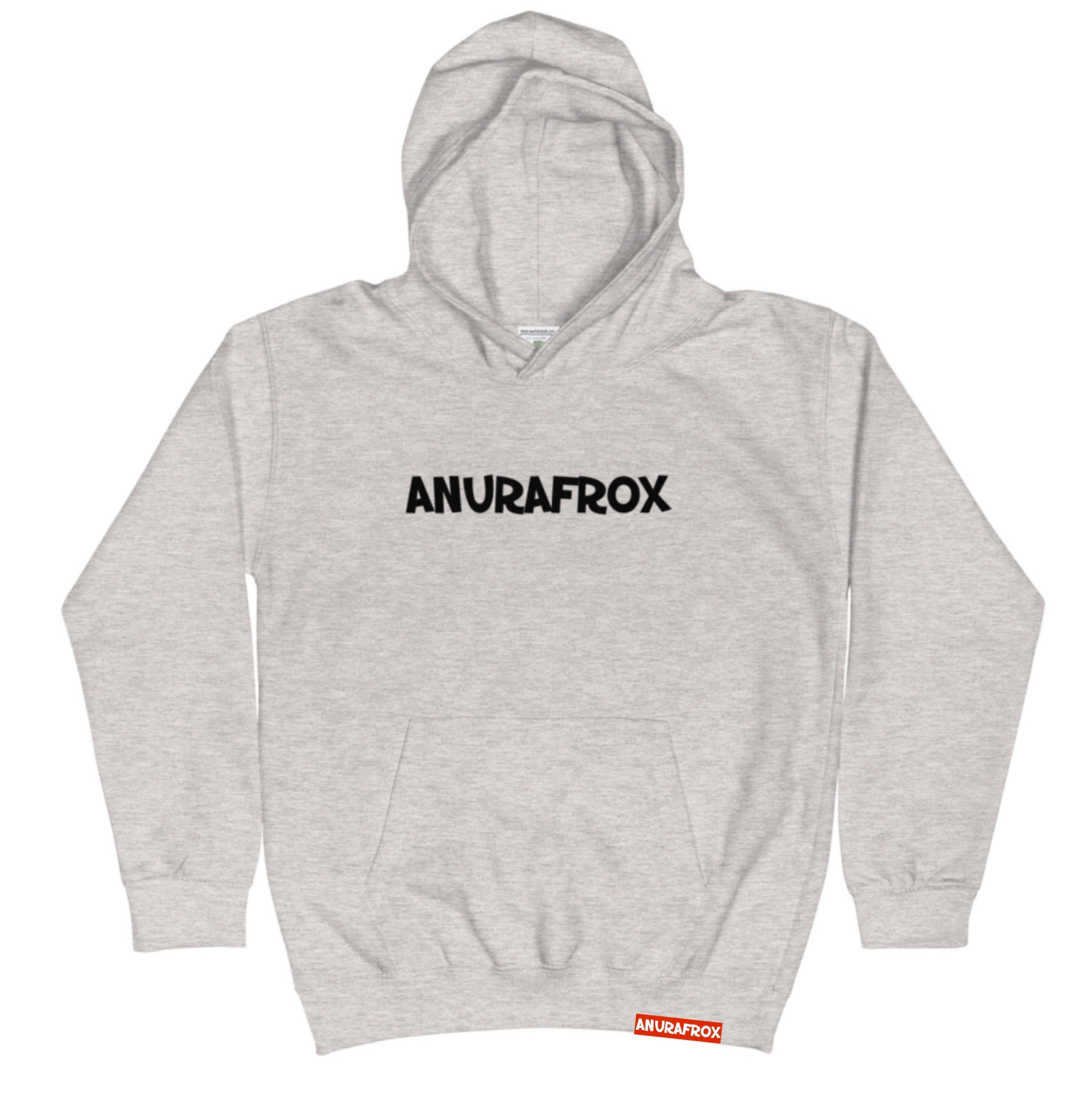 Kid's Basic Logo Hoodie - Grey/Black image 0