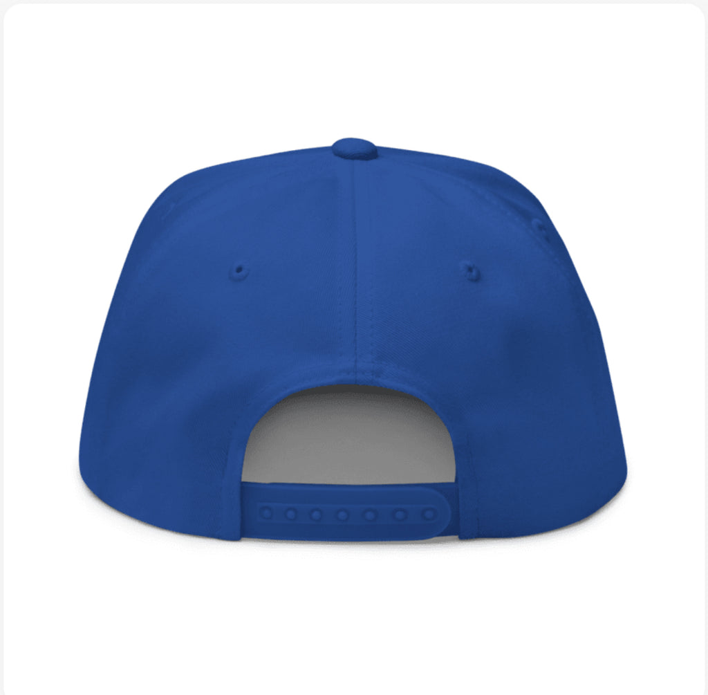 3D Logo Snapback - Royal/White