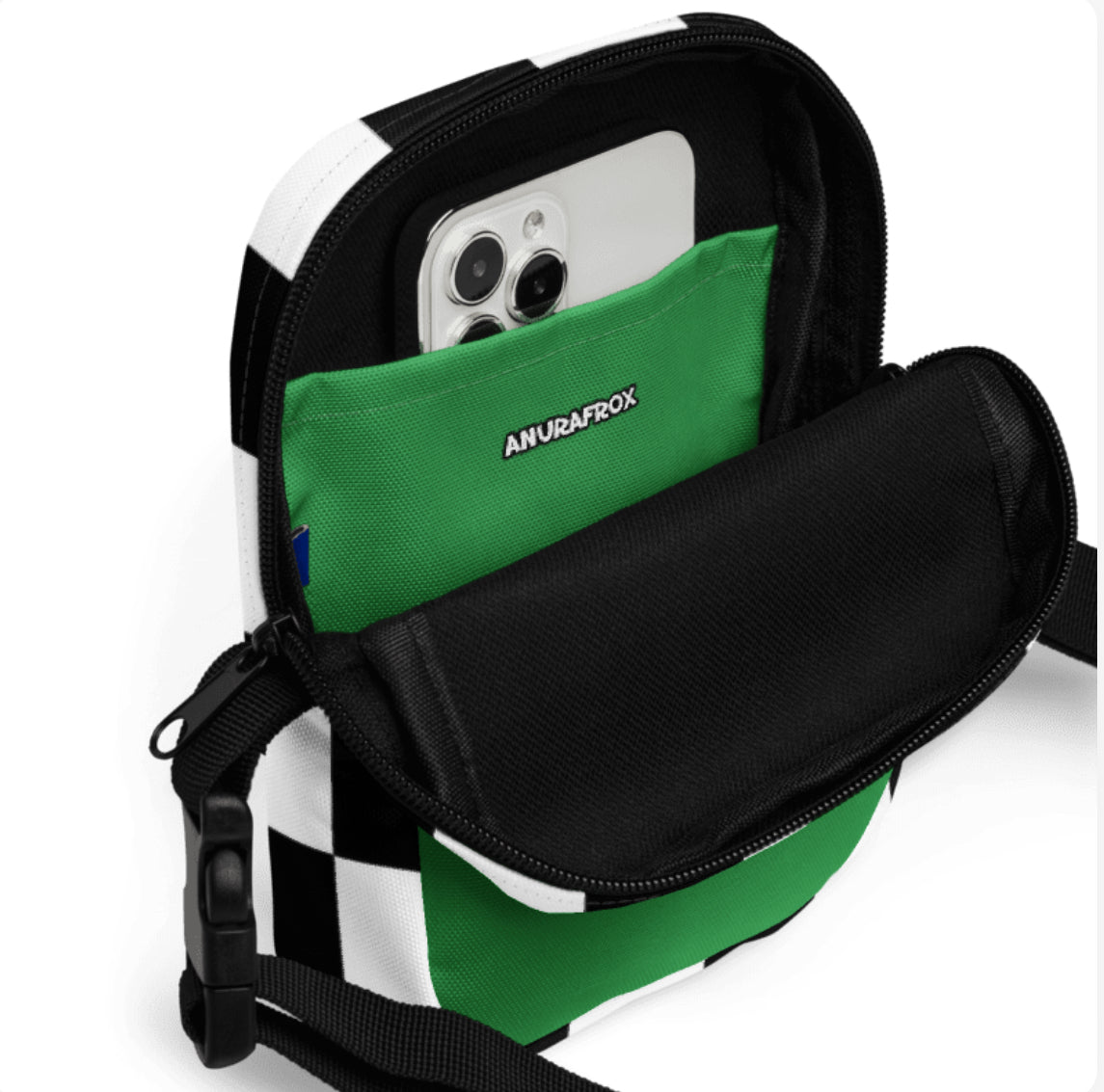 Crossbody bag - Black/White