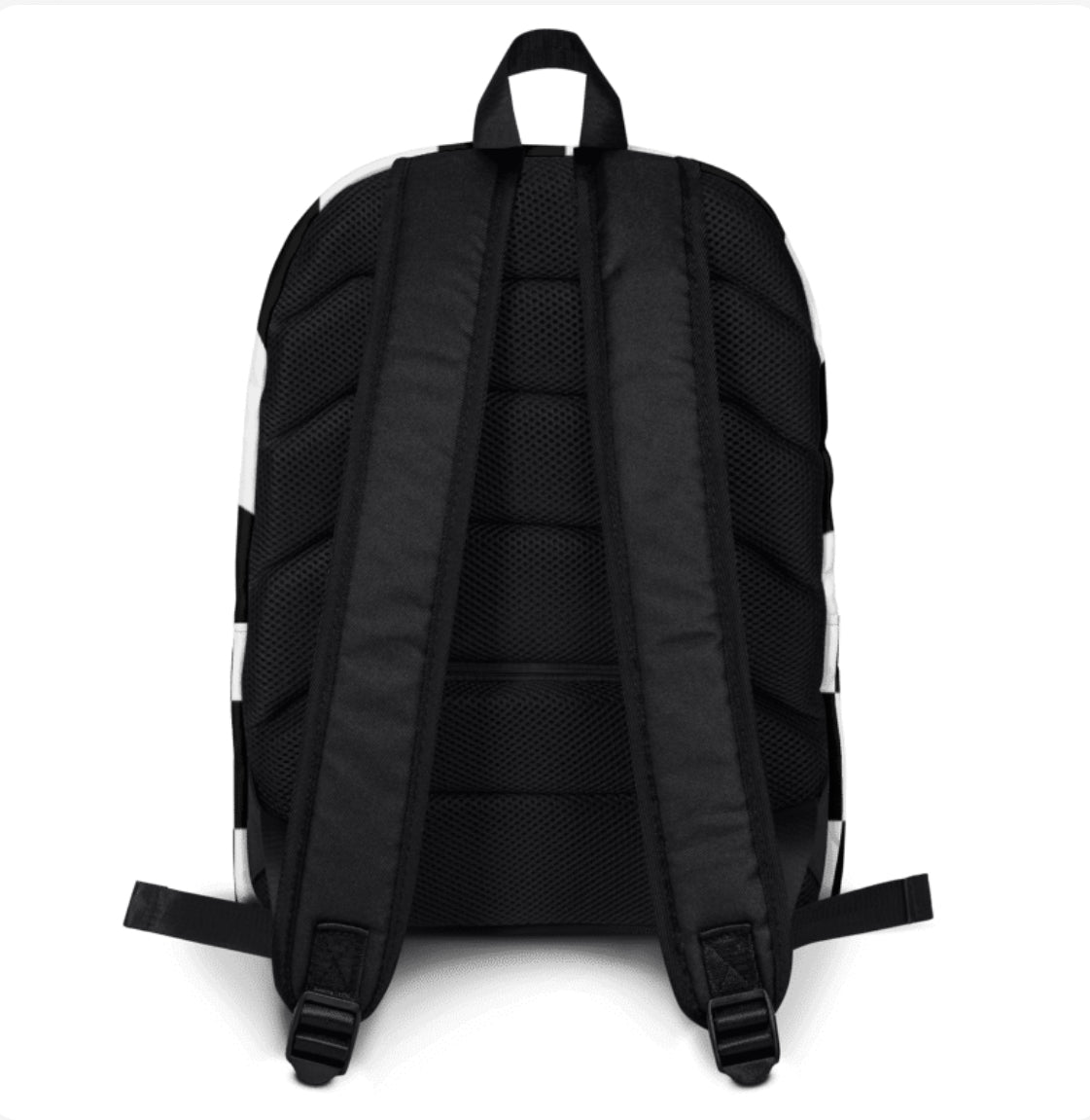 Checkerboard Sport Bookbag White/Black/Green