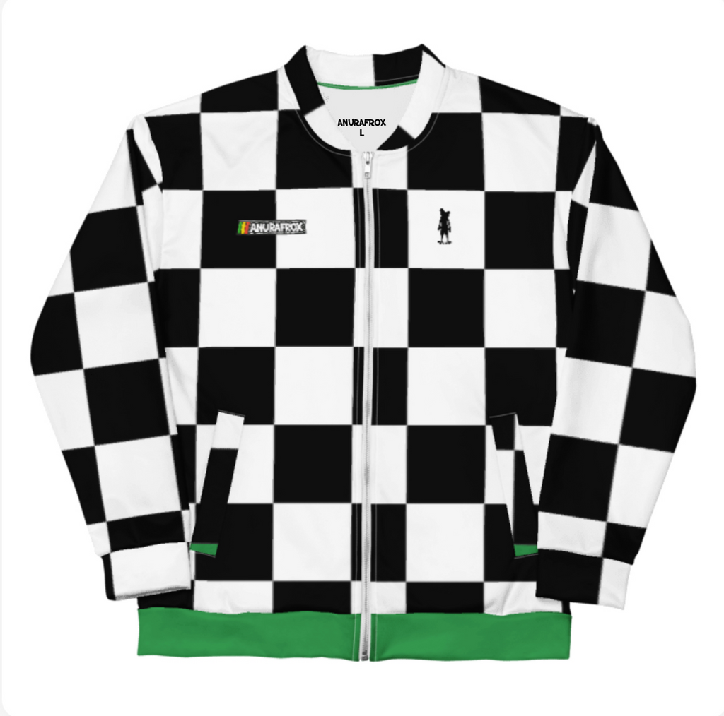 Checkerboard Bomber Jacket