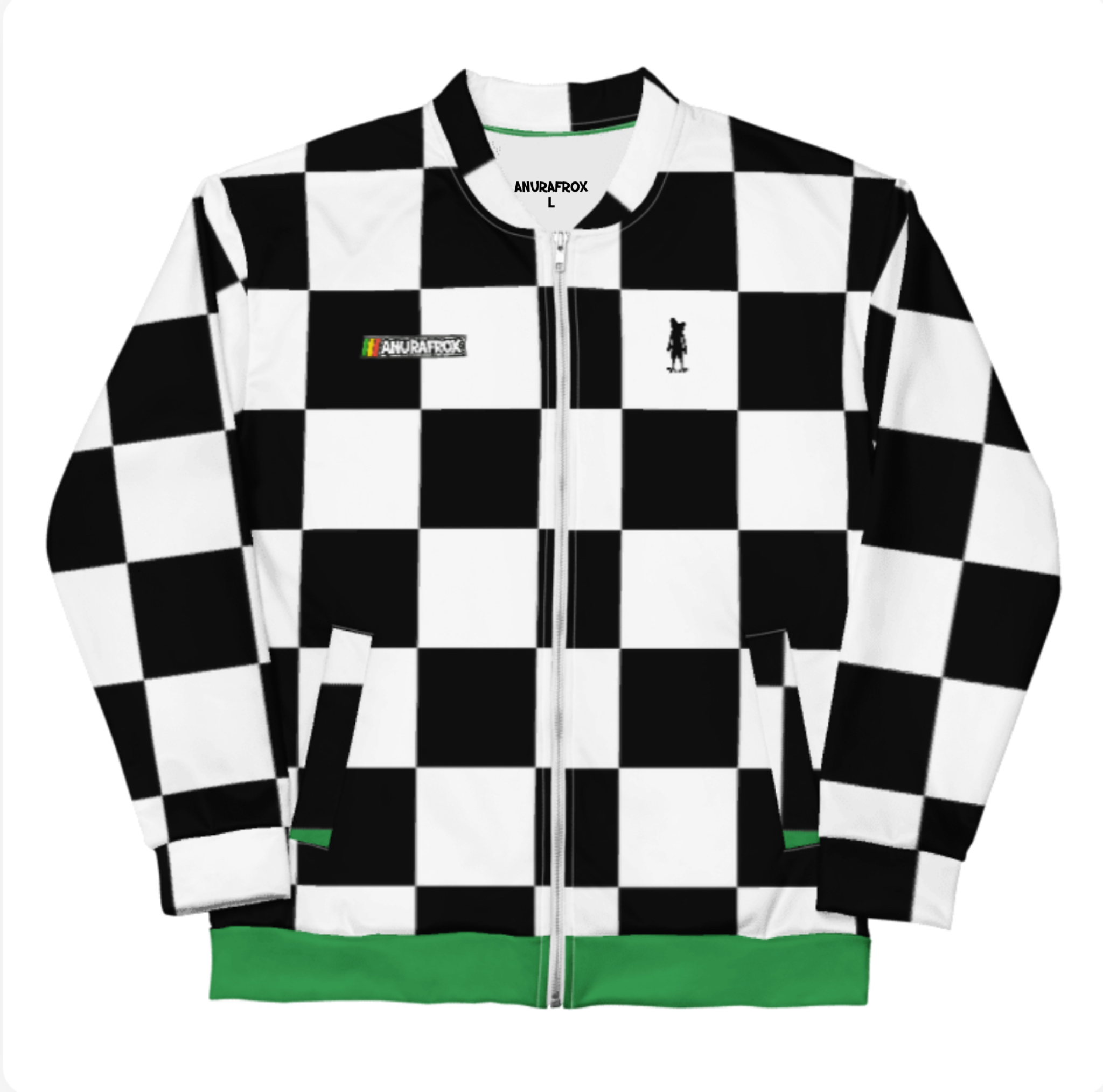 Checkerboard Bomber Jacket