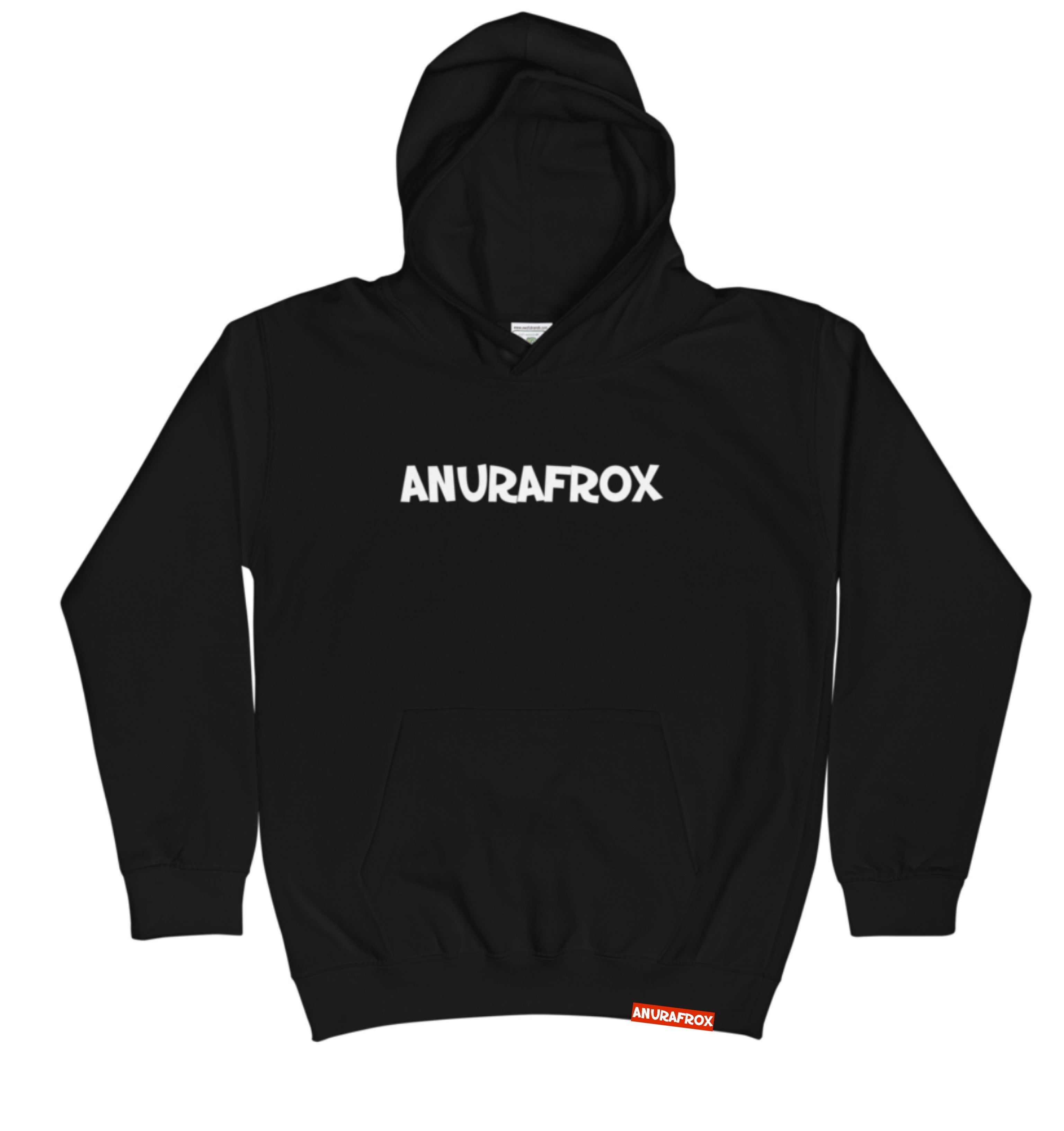 Kid's Basic Logo Hoodie - Black/White image 0