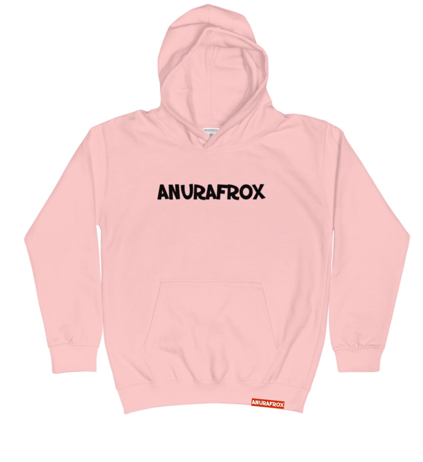 Kid's Basic Logo Hoodie - Pink/Black image 0