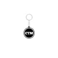 CTM Rubber Key Chain - Black-White image 0