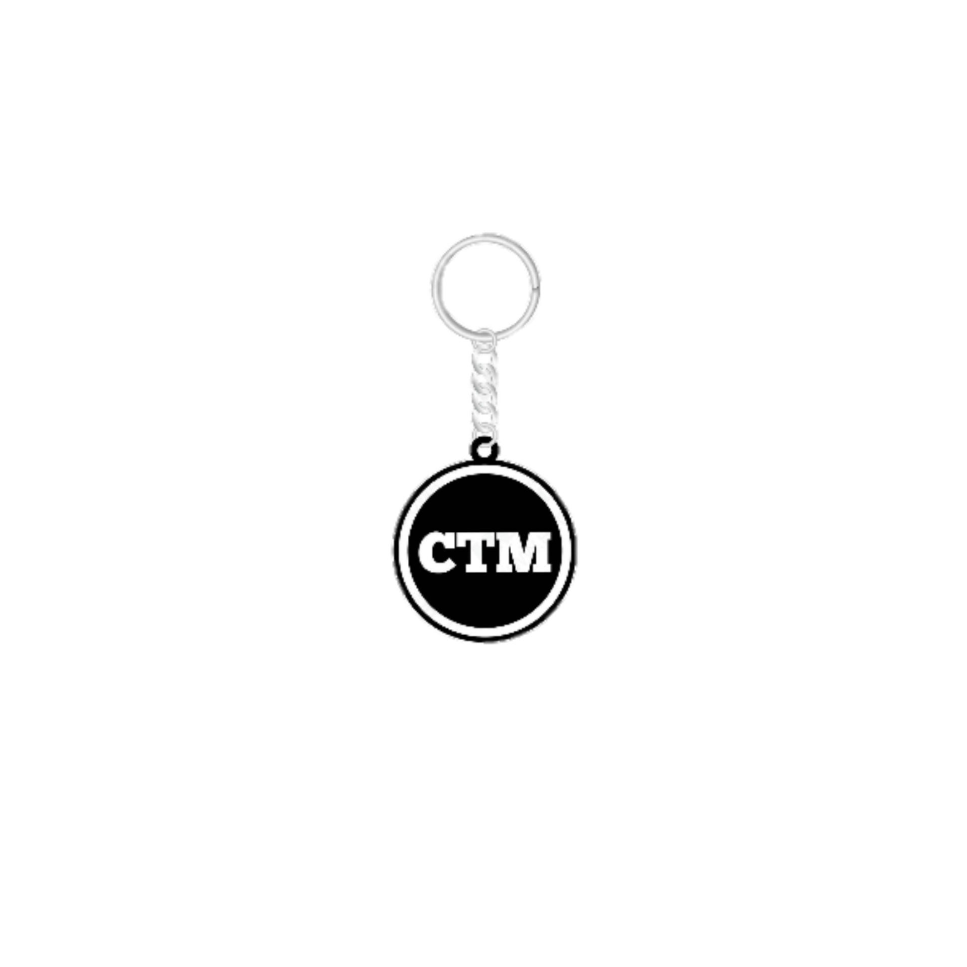 CTM Rubber Key Chain - Black-White image 0